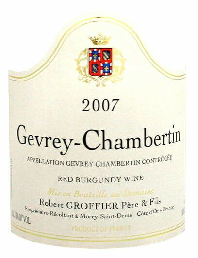 ドメーヌ・ロベール・グロフィエ・ジュヴレ・シャンベルタン 2010